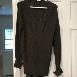 Olive sweater dress